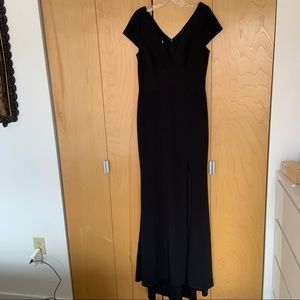 BHLDN Black Crepe Dress